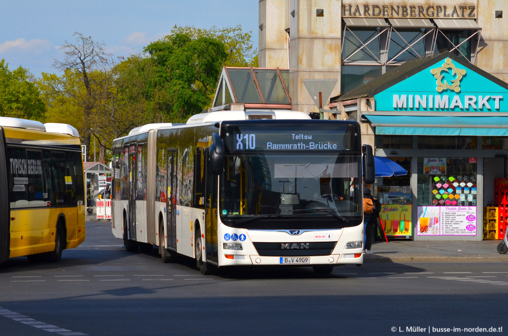 Берлин, MAN A23 Lion's City G NG323 № 4909