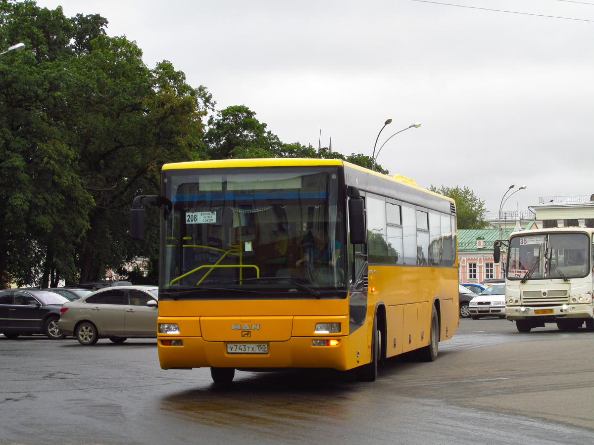 Вологодская область, MAN A72 Lion's Classic SÜ313 № У 743 ТХ 150