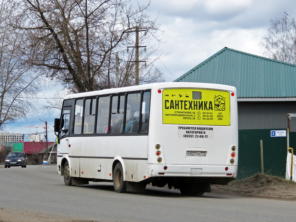 Кировская область, ПАЗ-320412-05 "Вектор" № У 027 ТК 777