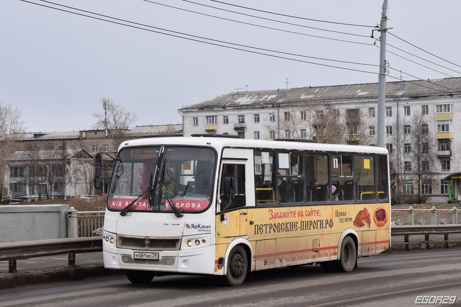 Архангельская область, ПАЗ-320412-04 "Вектор" № М 081 МО 29