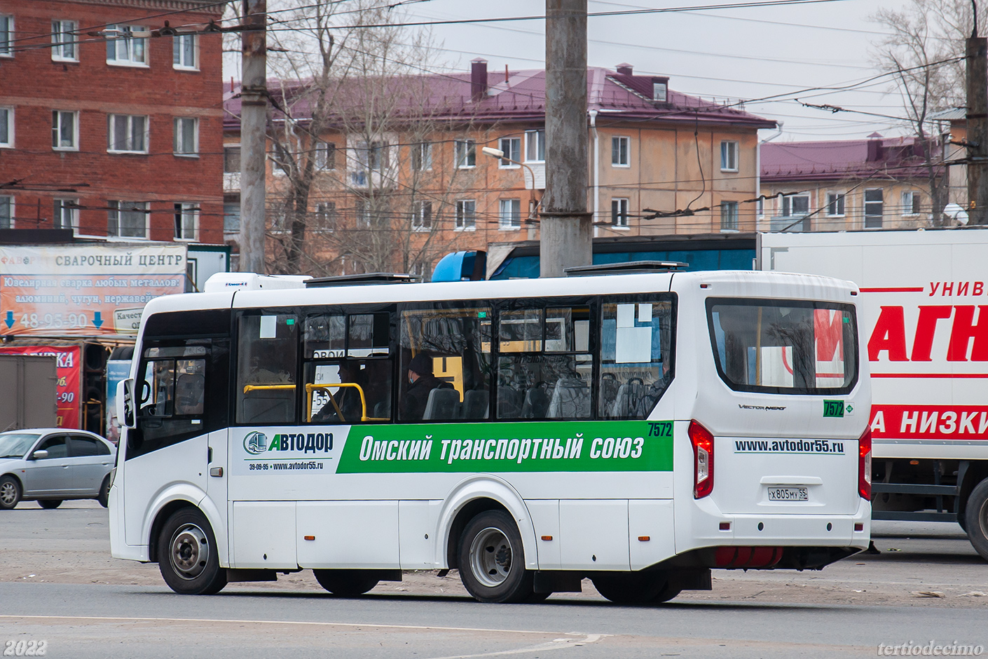 Омская область, ПАЗ-320405-14 "Vector Next" № 7572