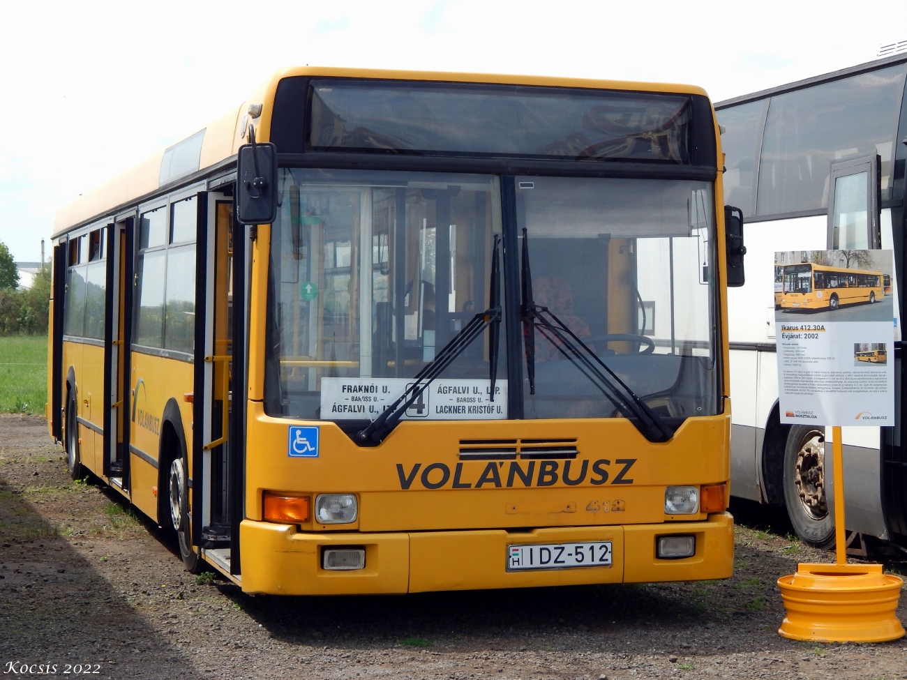 Vengrija, Ikarus 412.13 Nr. IDZ-512; Vengrija — 1. Volánbusz Retro Nap, Hatvan (2022)