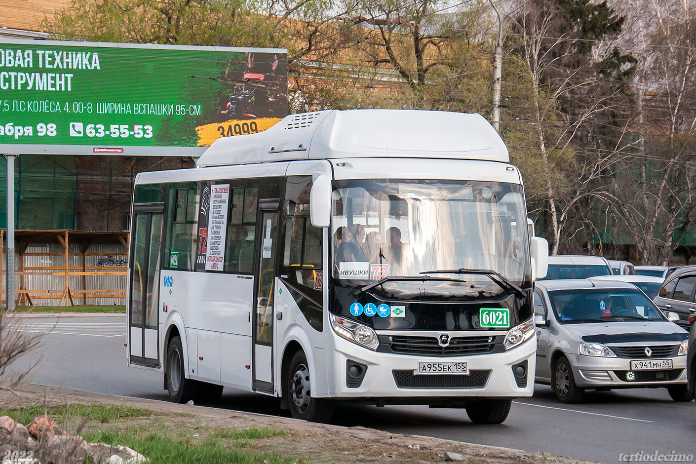 Omsk region, PAZ-320415-14 "Vector Next" # 6021