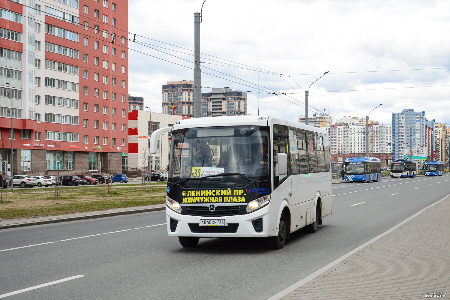 Санкт-Петербург, ПАЗ-320435-04 "Vector Next" № В 840 ХК 198