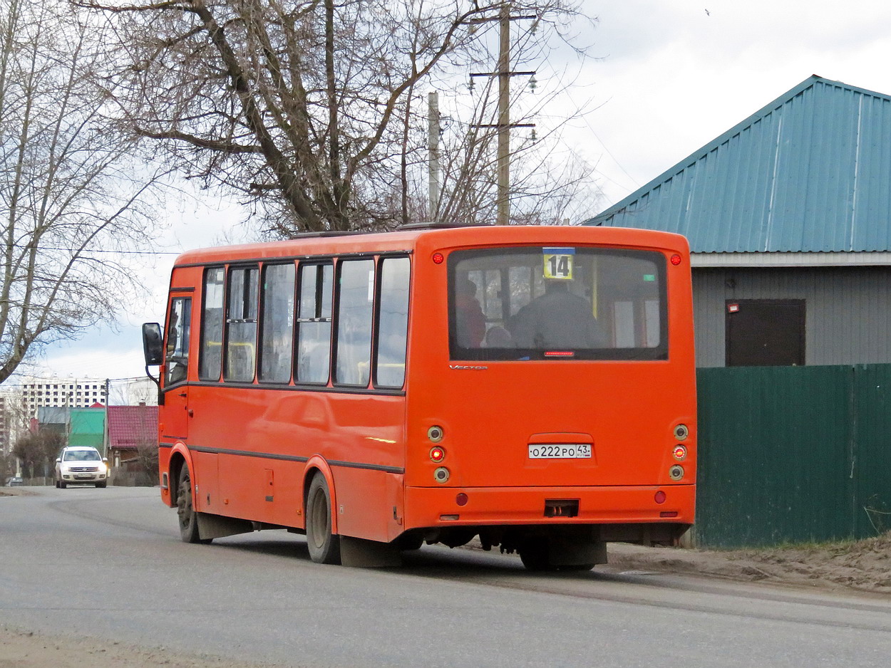 Кировская область, ПАЗ-320414-05 "Вектор" (1-2) № О 222 РО 43