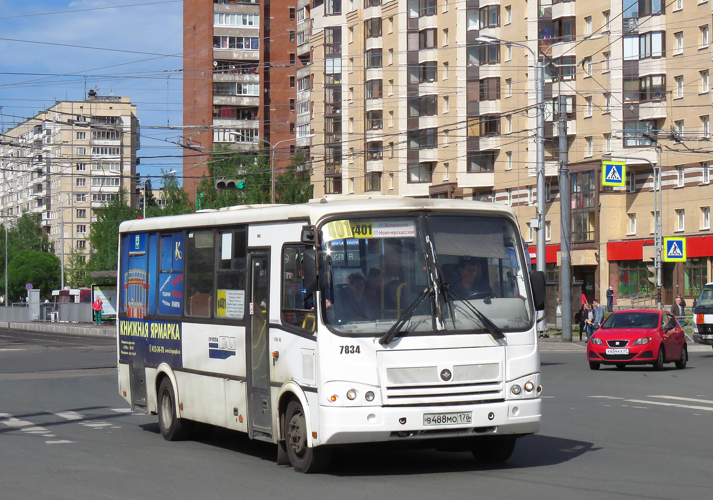 Санкт-Петербург, ПАЗ-320412-05 № 7834