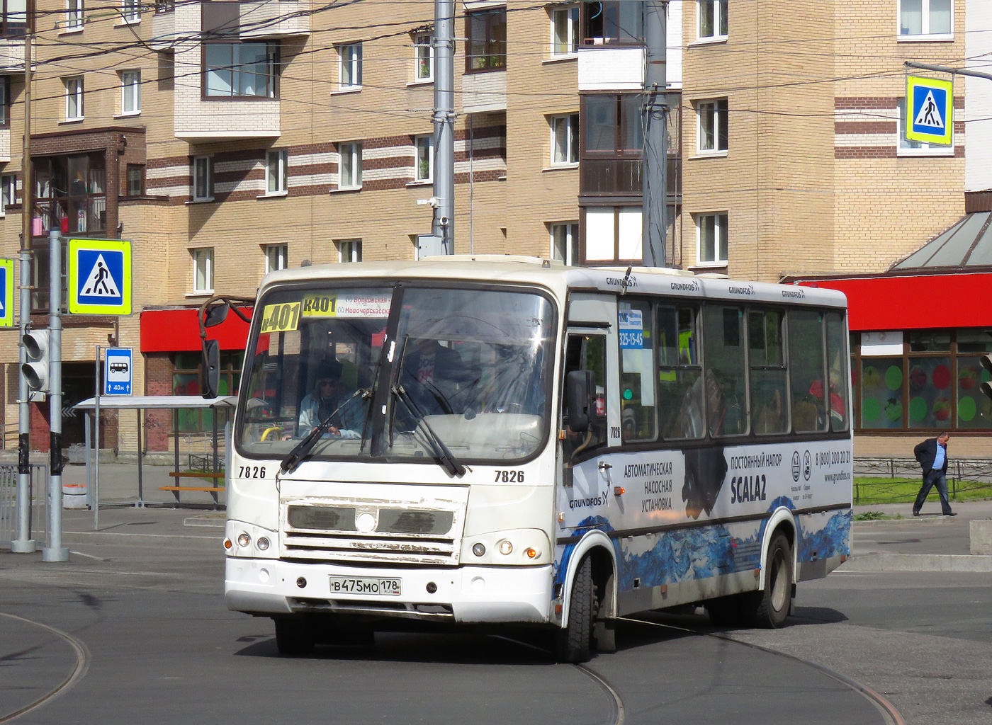 Санкт-Петербург, ПАЗ-320412-05 № 7826