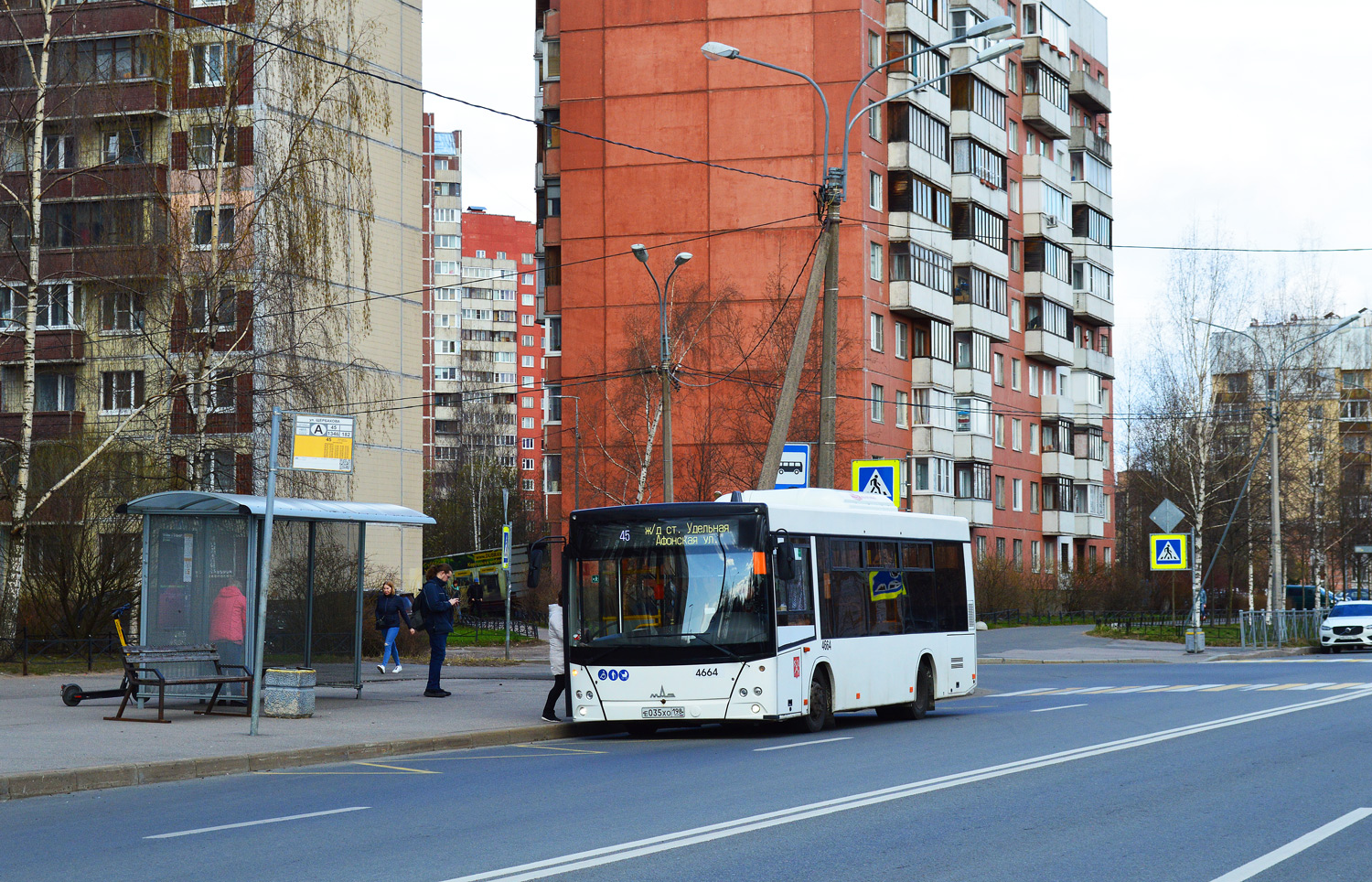 Санкт-Петербург, МАЗ-206.086 № 4664