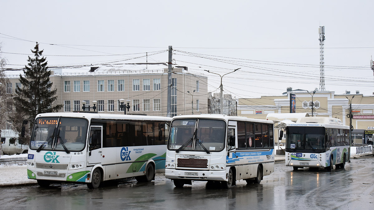 Omsk region, PAZ-320402-04 # 146; Omsk region — Bus stops