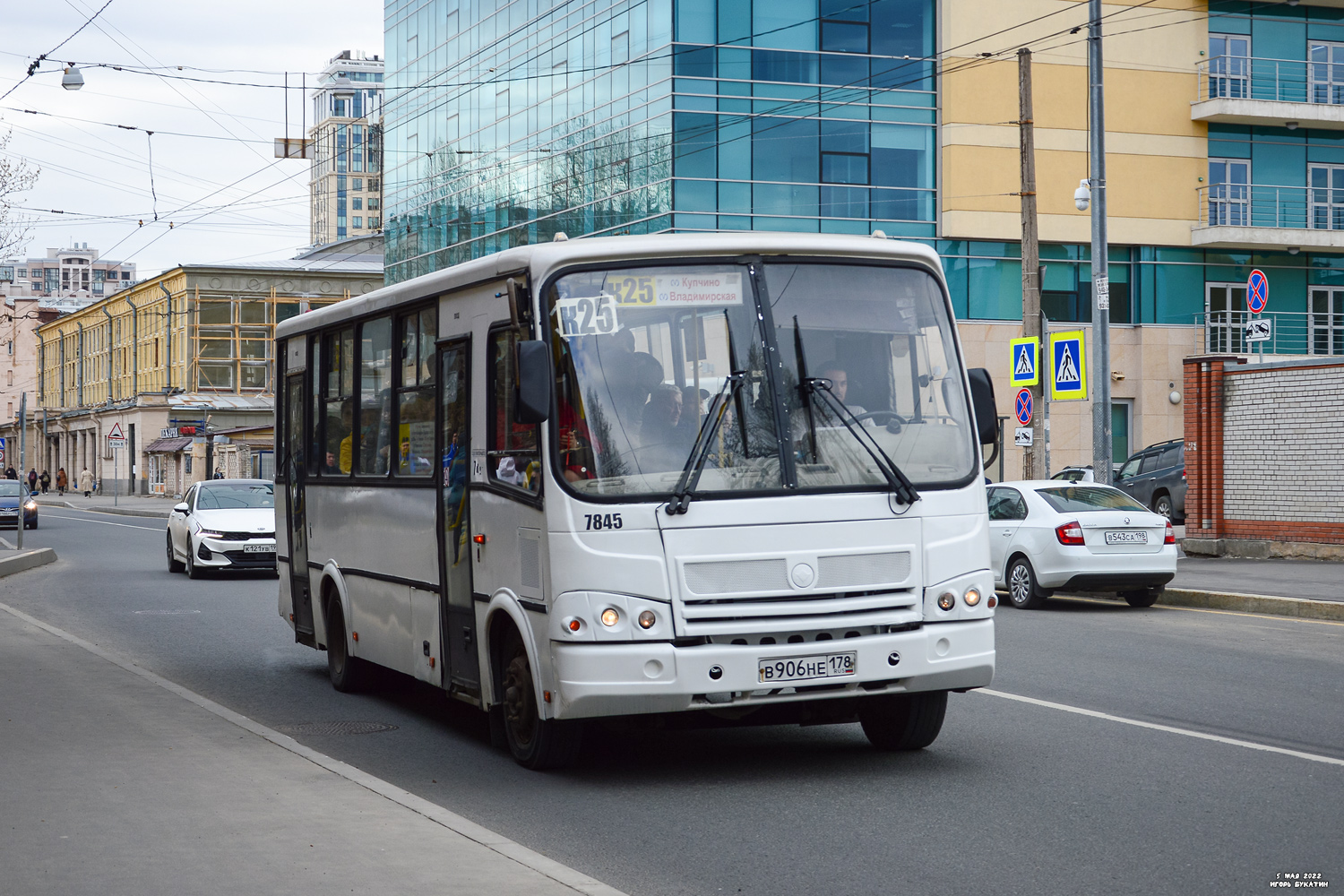 Санкт-Петербург, ПАЗ-320412-05 № 7845