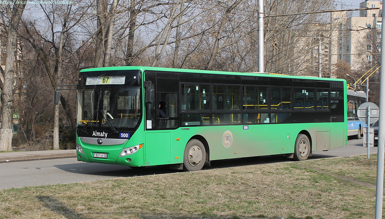 Алматы, Yutong ZK6118HGA № 500