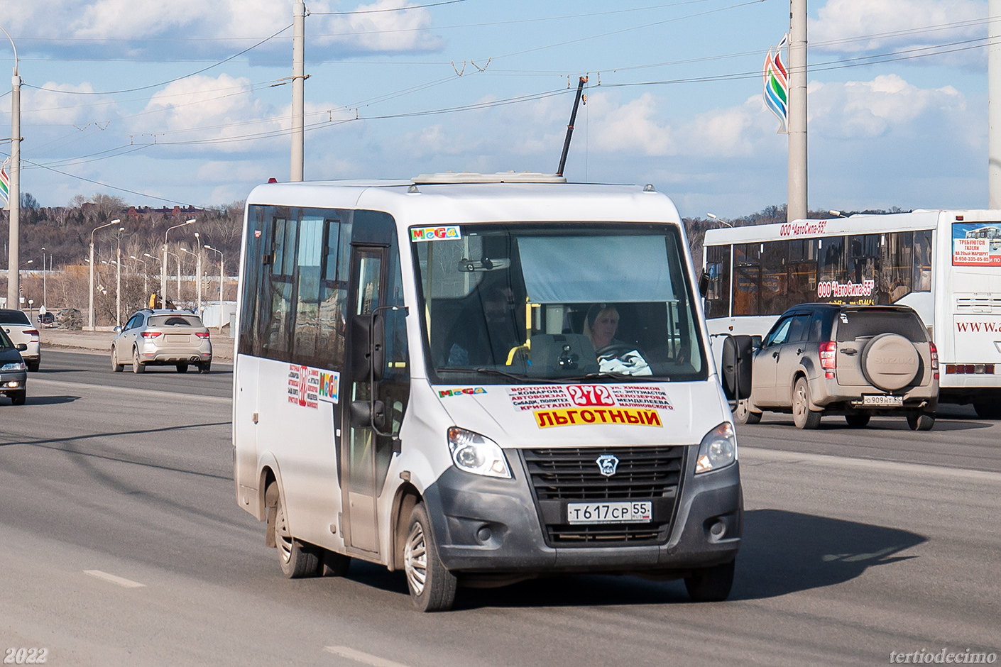 Omsk region, GAZ-A63R42 Next Nr. Т 617 СР 55