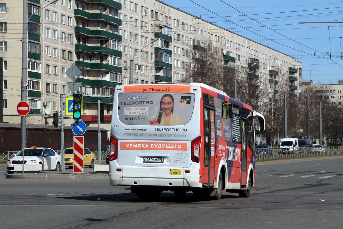 Санкт-Петербург, ПАЗ-320435-04 "Vector Next" № Е 160 ЕО 198