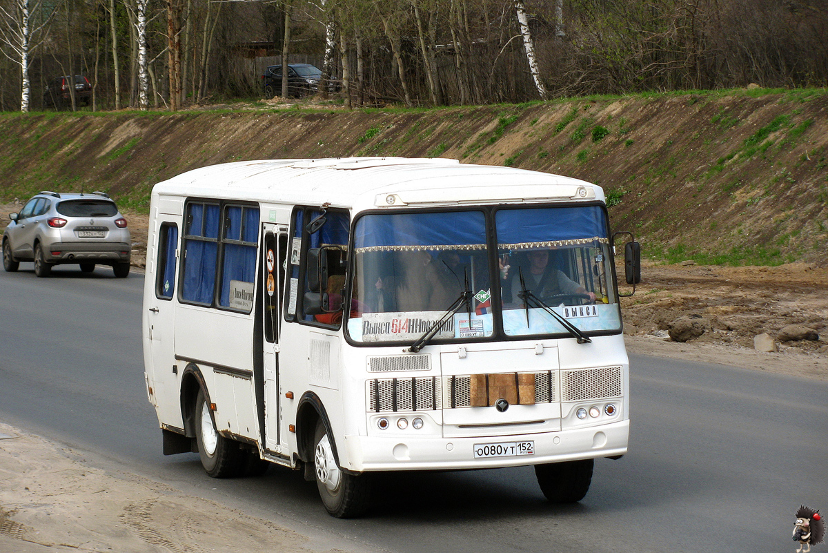 Нижегородская область, ПАЗ-32053 № О 080 УТ 152