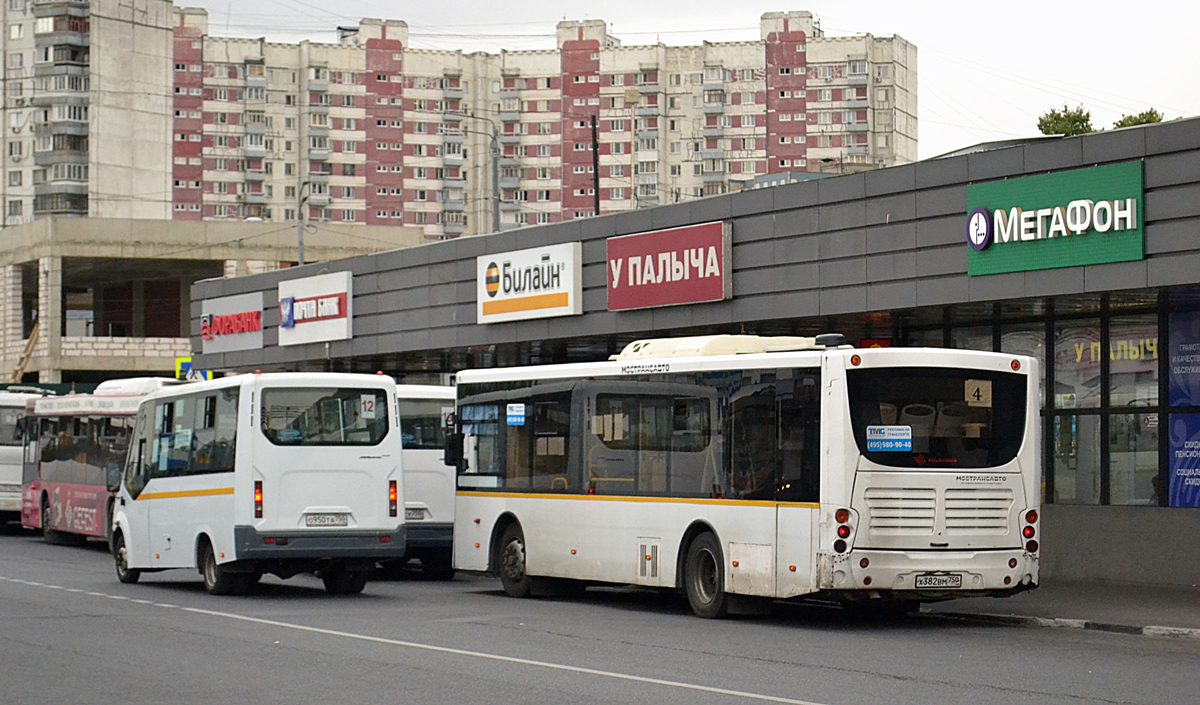 Moskauer Gebiet, GAZ-A64R42 Next Nr. О 950 ТА 750; Moskauer Gebiet, Volgabus-5270.0H Nr. Х 382 ВМ 750