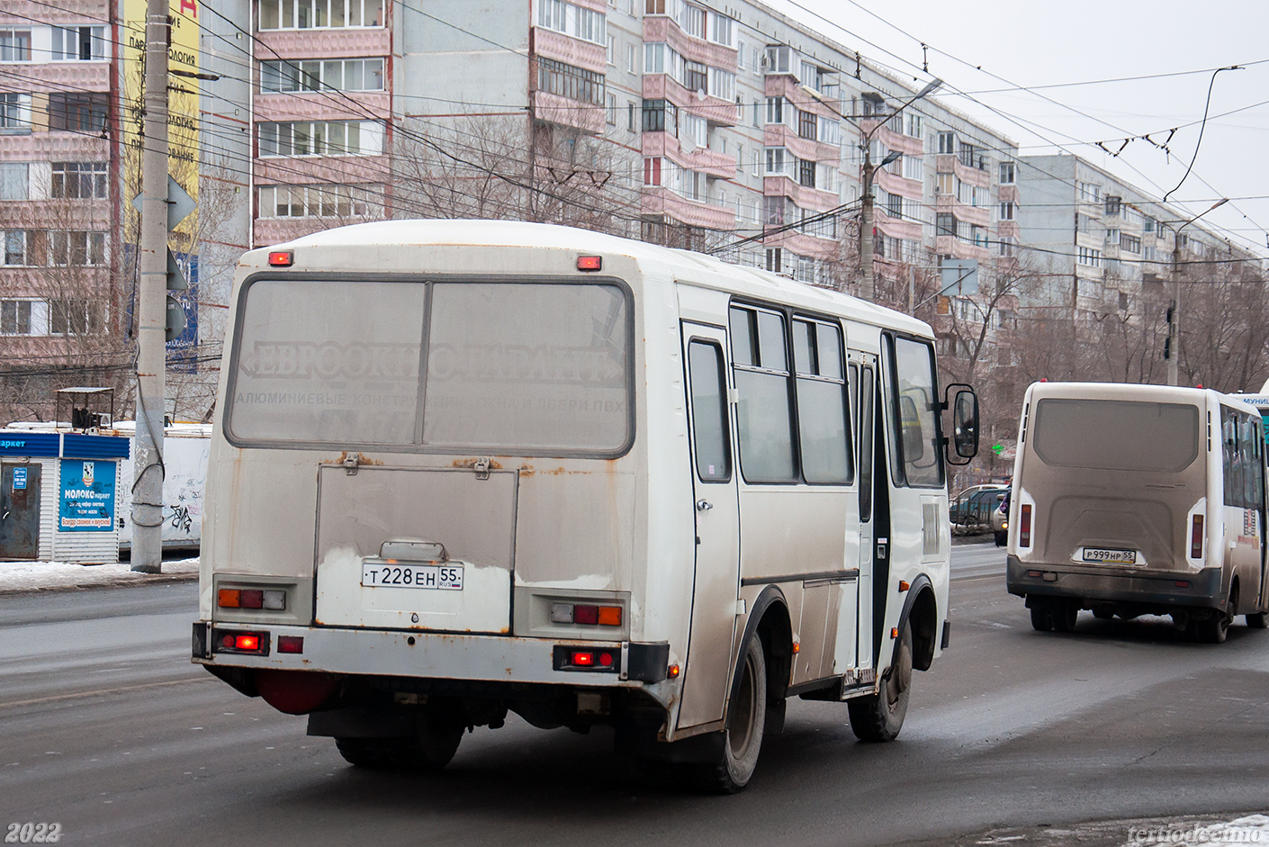 Омская область, ПАЗ-32053 № Т 228 ЕН 55