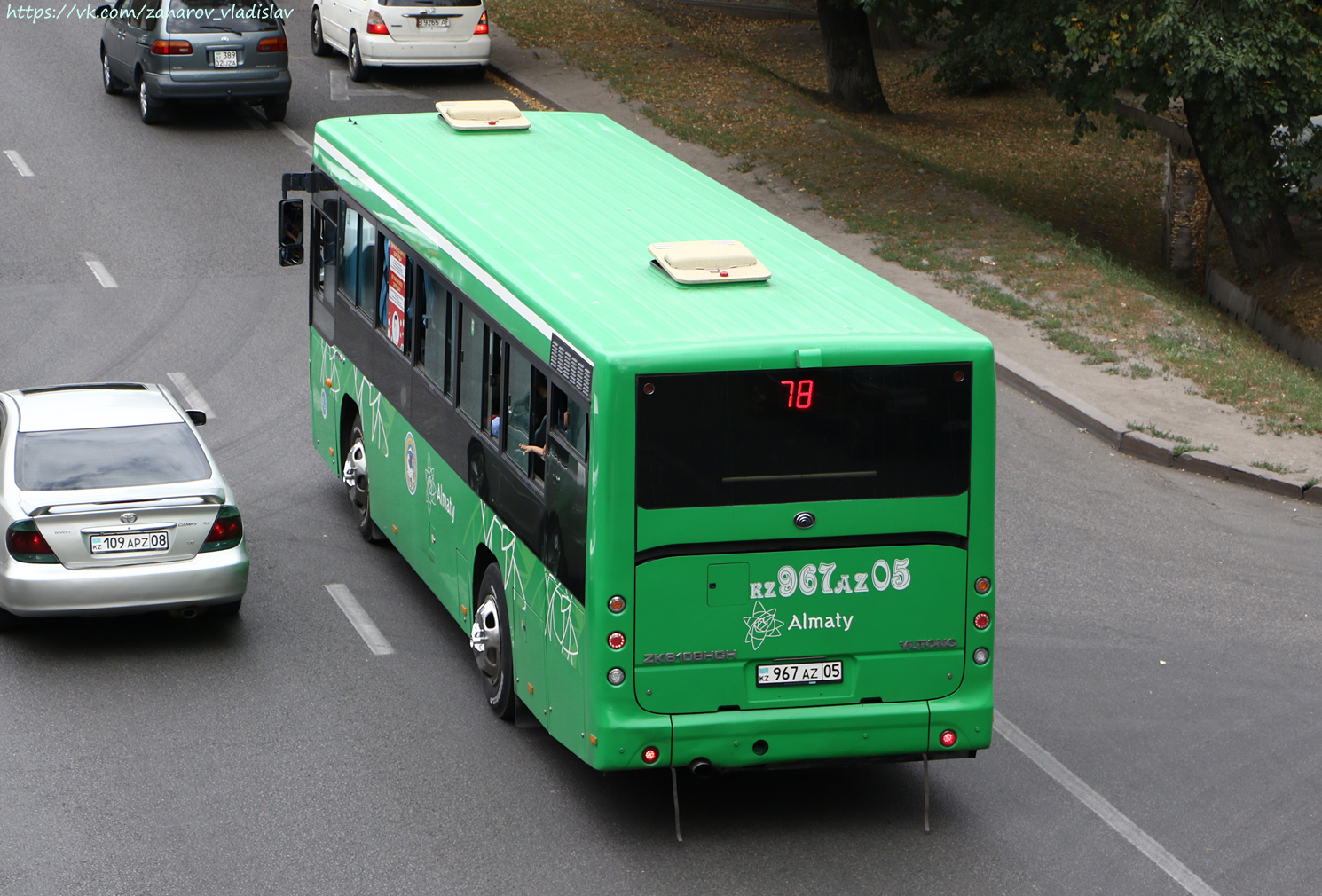 Алматинская область, Yutong ZK6108HGH № 967 AZ 05