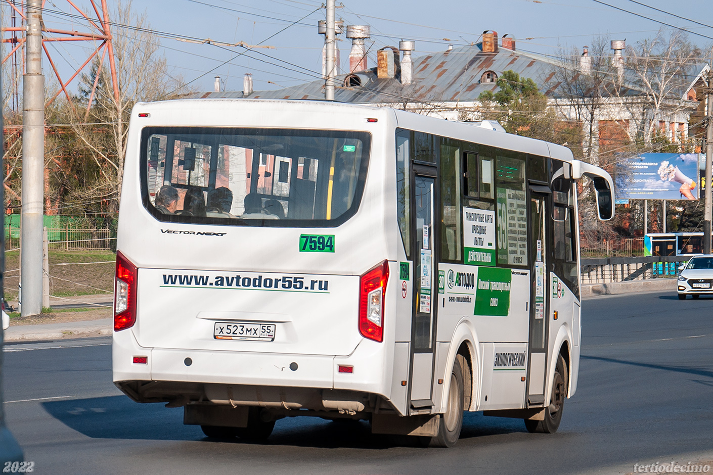 Omsk region, PAZ-320405-14 "Vector Next" # 7594