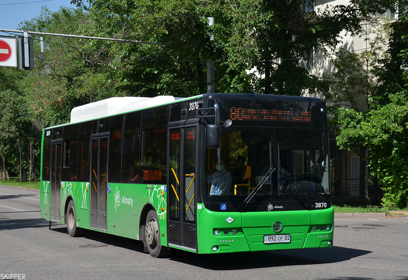 Almaty, Golden Dragon XML6125CN (Hyundai Trans Auto) # 3870