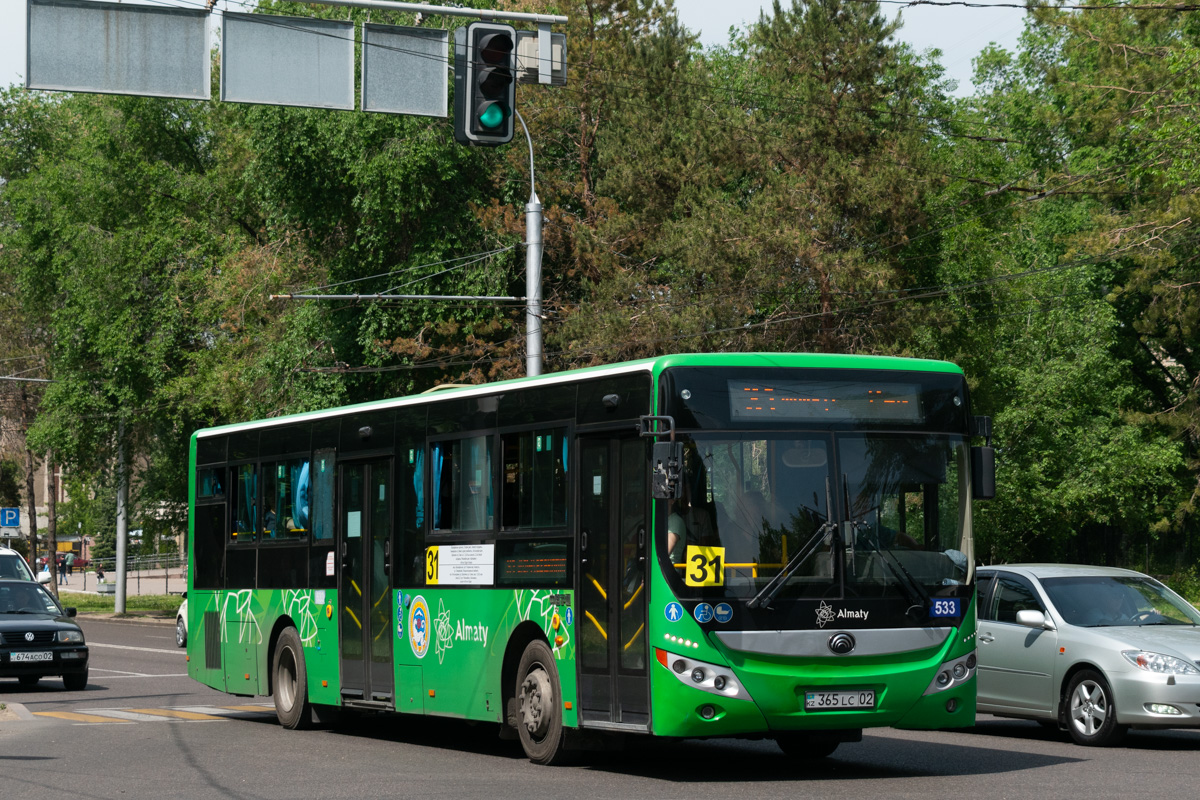 Алматы, Yutong ZK6118HGA № 533