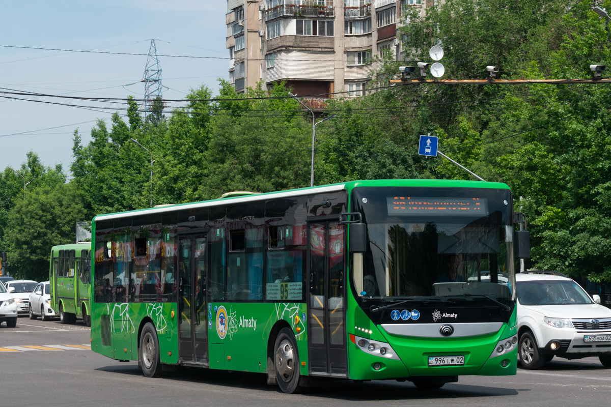 Алматы, Yutong ZK6118HGA (СарыаркаАвтоПром) № 996 LW 02