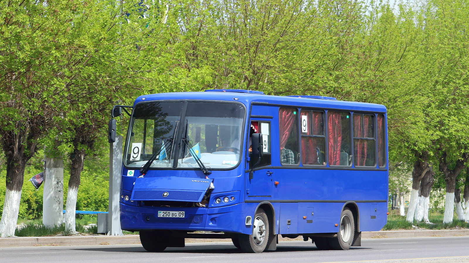 Karagandy province, PAZ-320302-22 "Vector" č. 250 BG 09