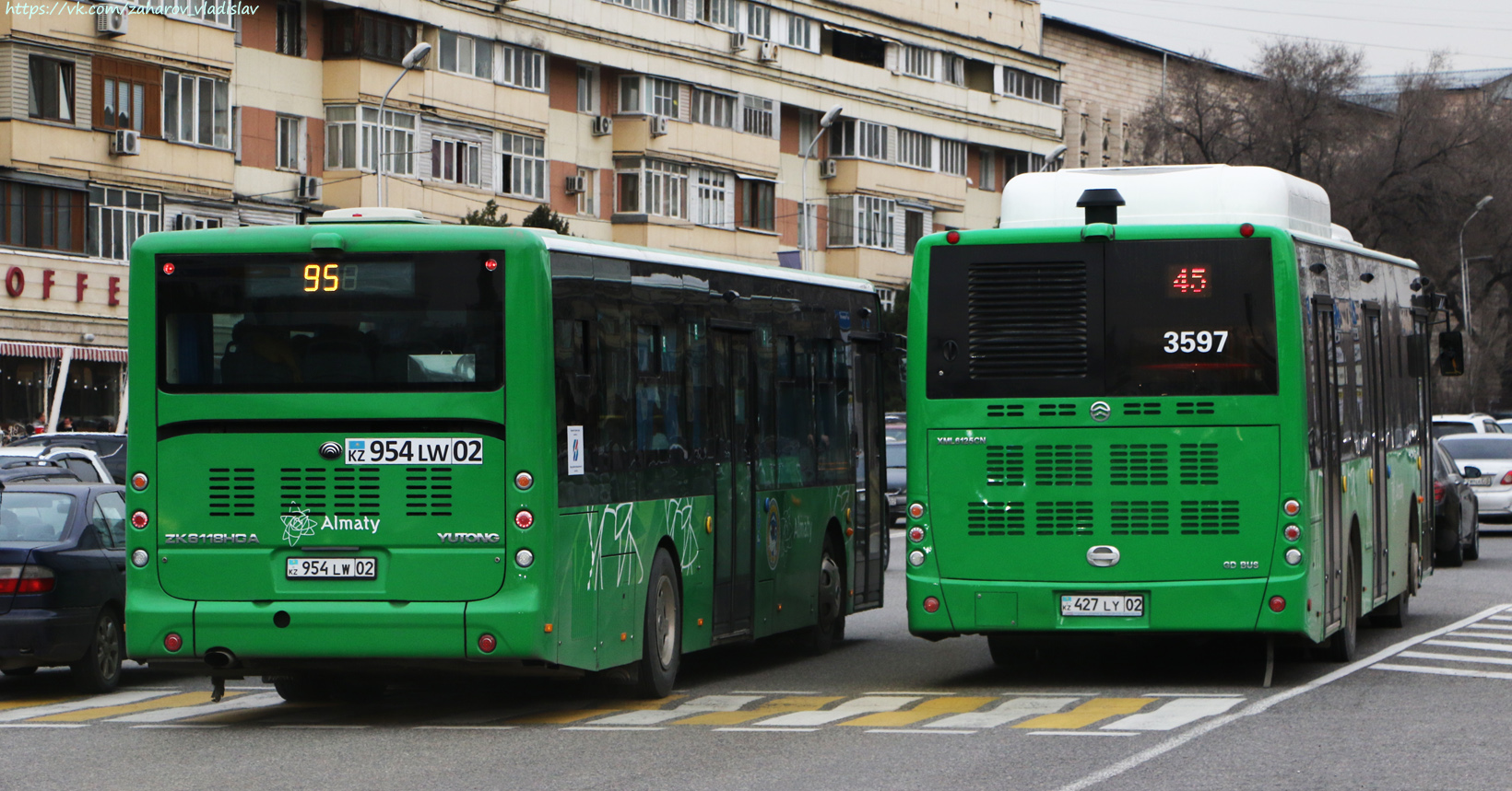 Алматы, Yutong ZK6118HGA (СарыаркаАвтоПром) № 954 LW 02