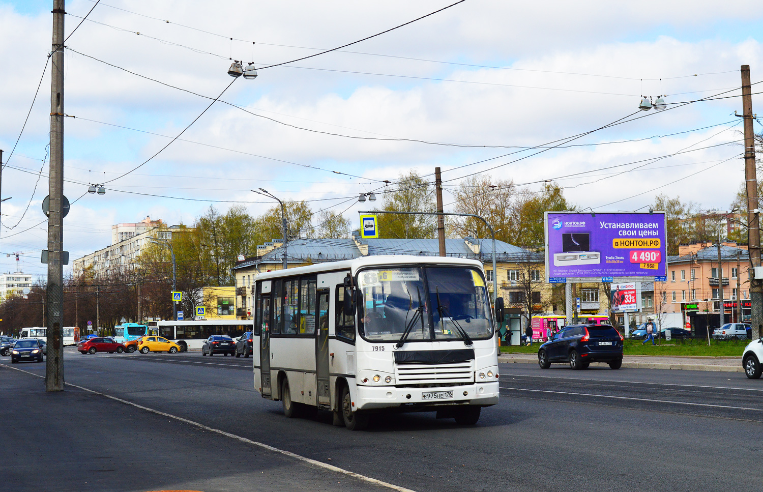 Санкт-Петербург, ПАЗ-320402-05 № 7915