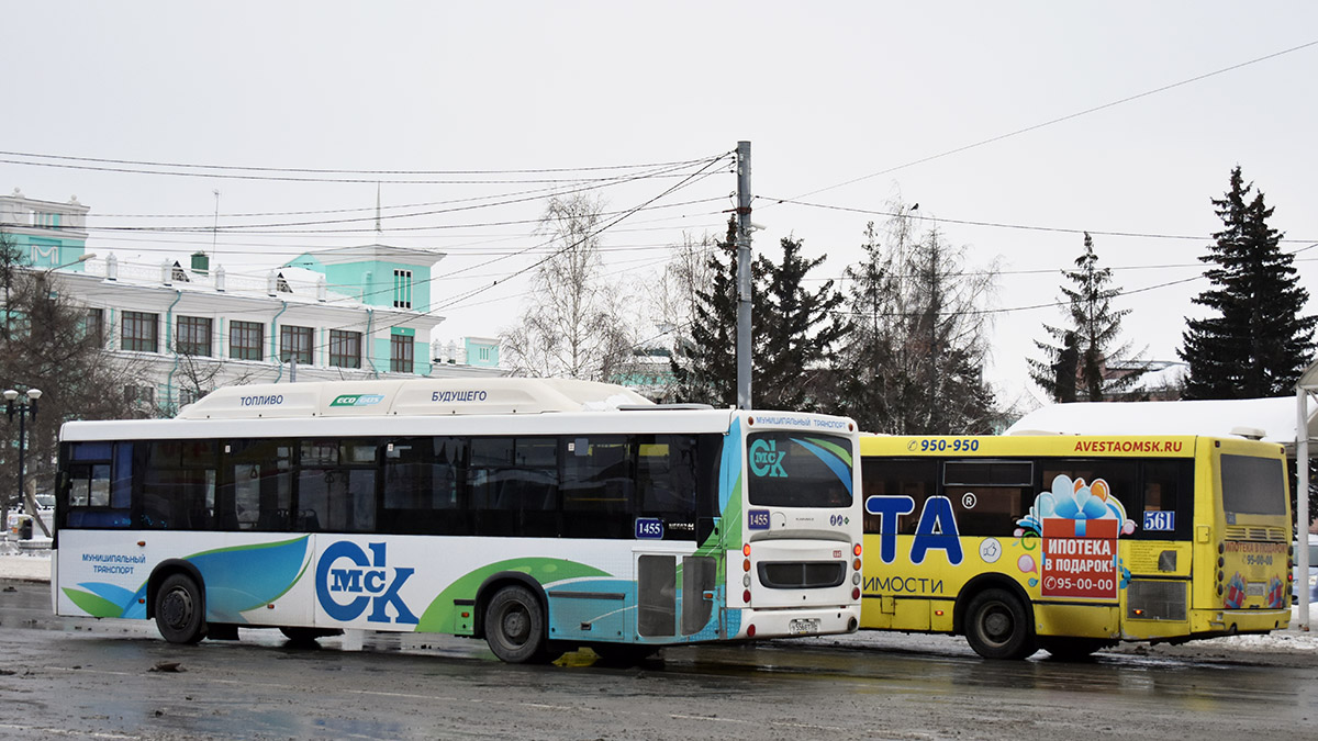 Omsk region, NefAZ-5299-30-56 # 1455; Omsk region — Bus stops