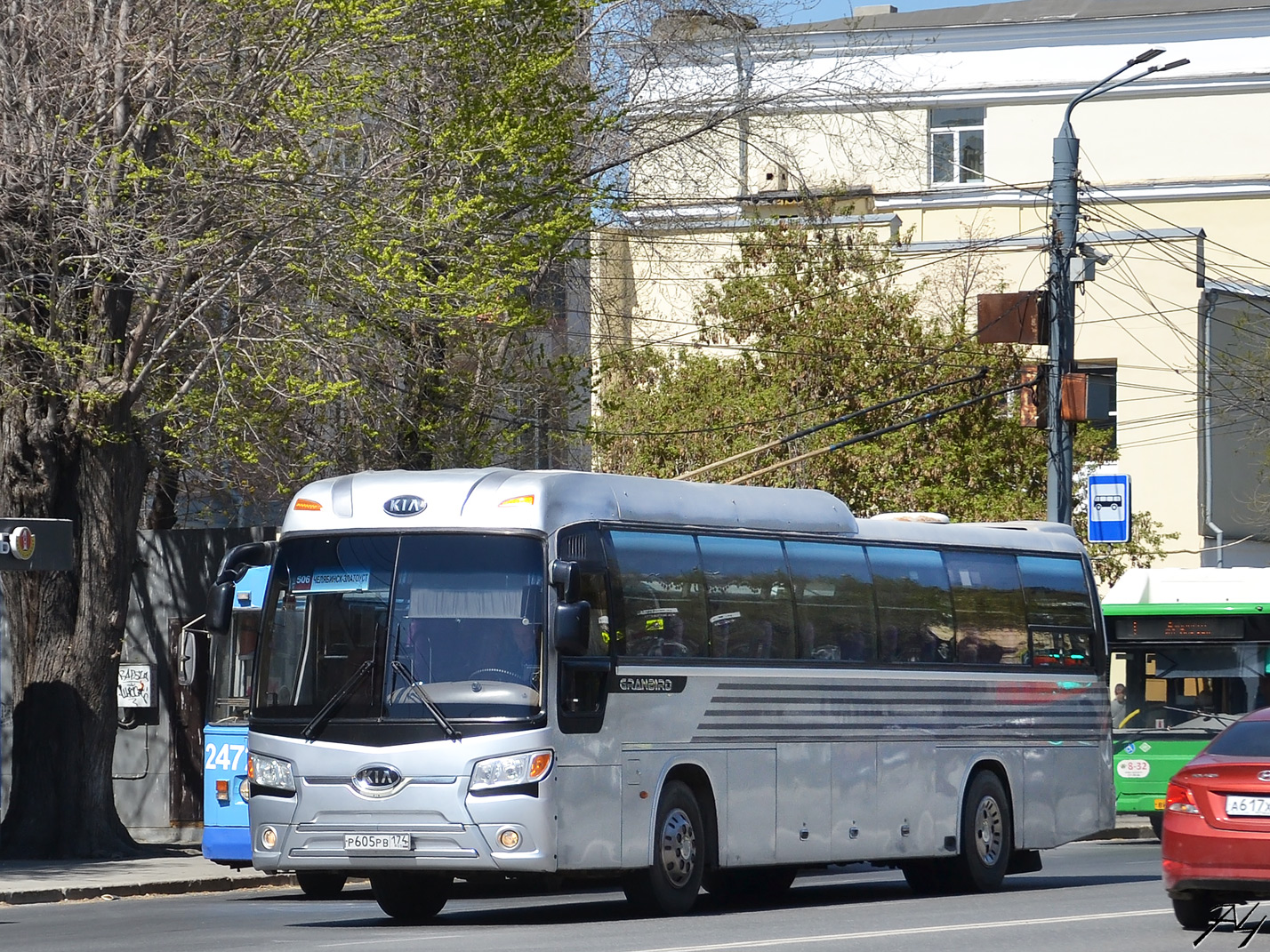 Челябинская область, Kia Granbird № Р 605 РВ 174