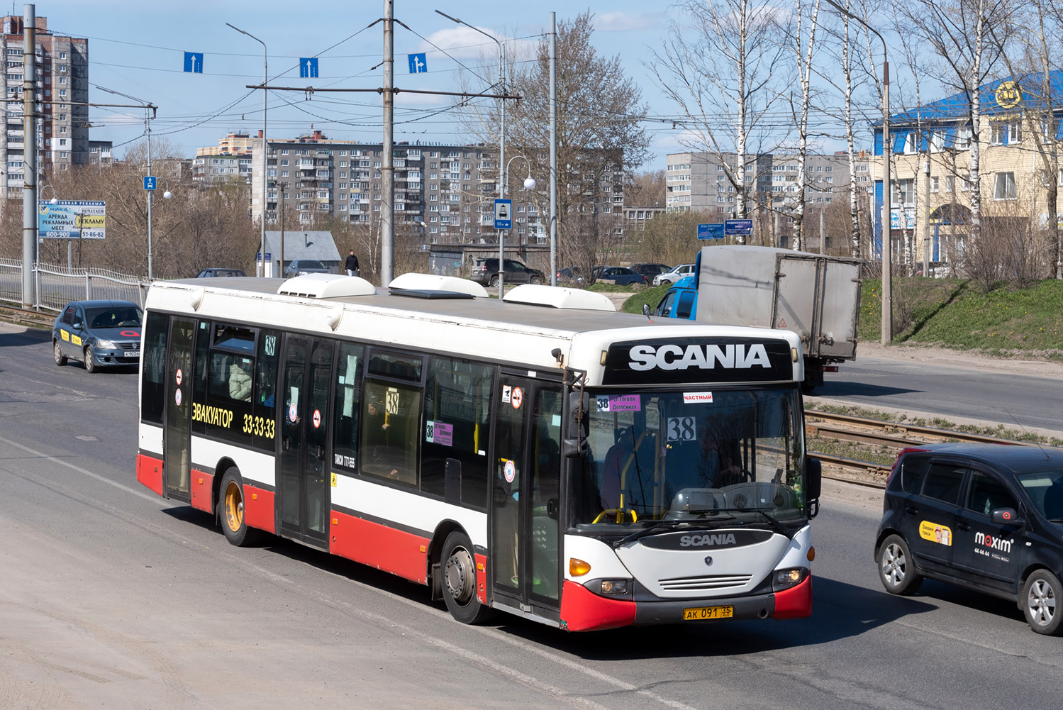 Вологодская область, Scania OmniLink I (Скания-Питер) № АК 091 35