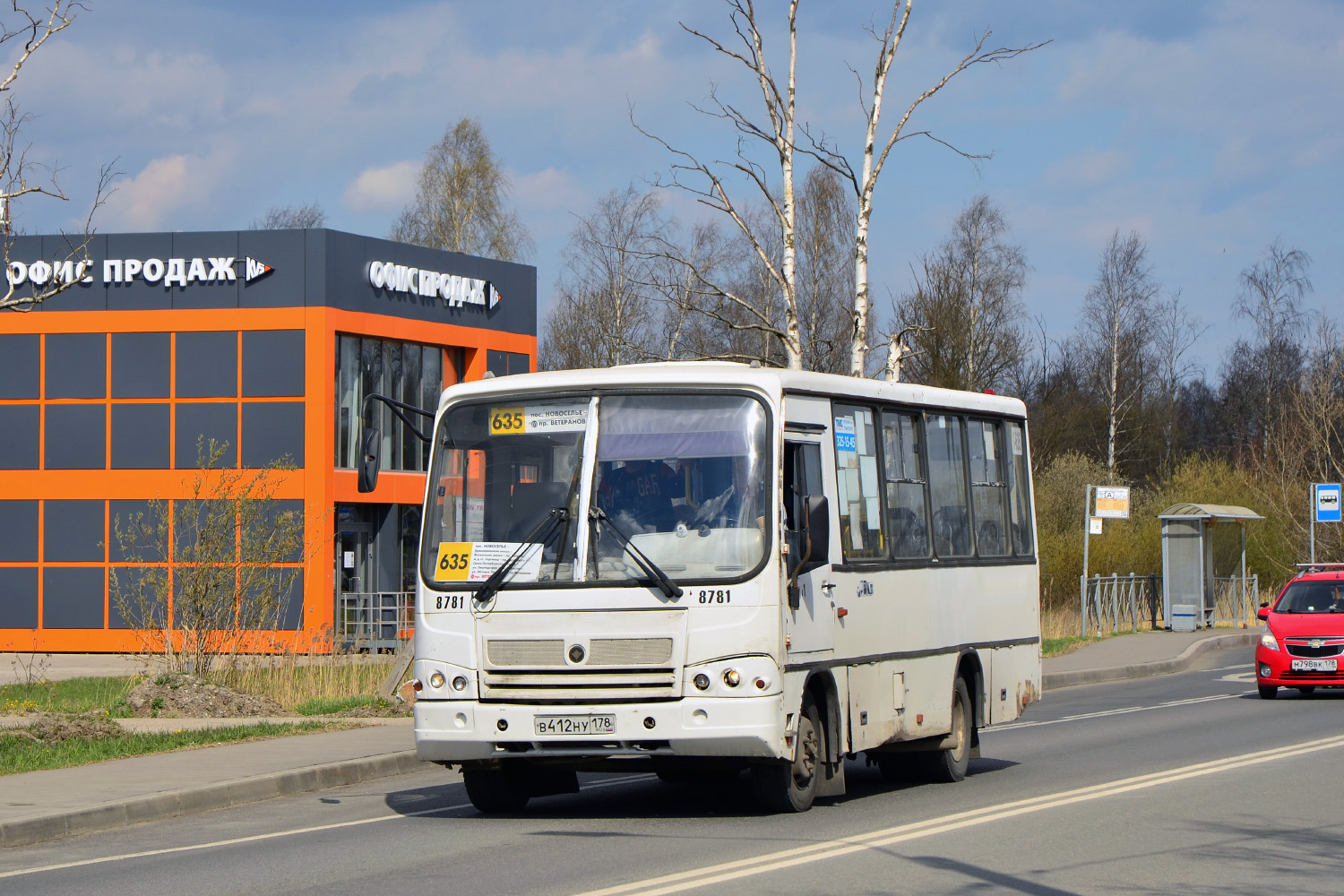 Санкт-Петербург, ПАЗ-320402-05 № 8781