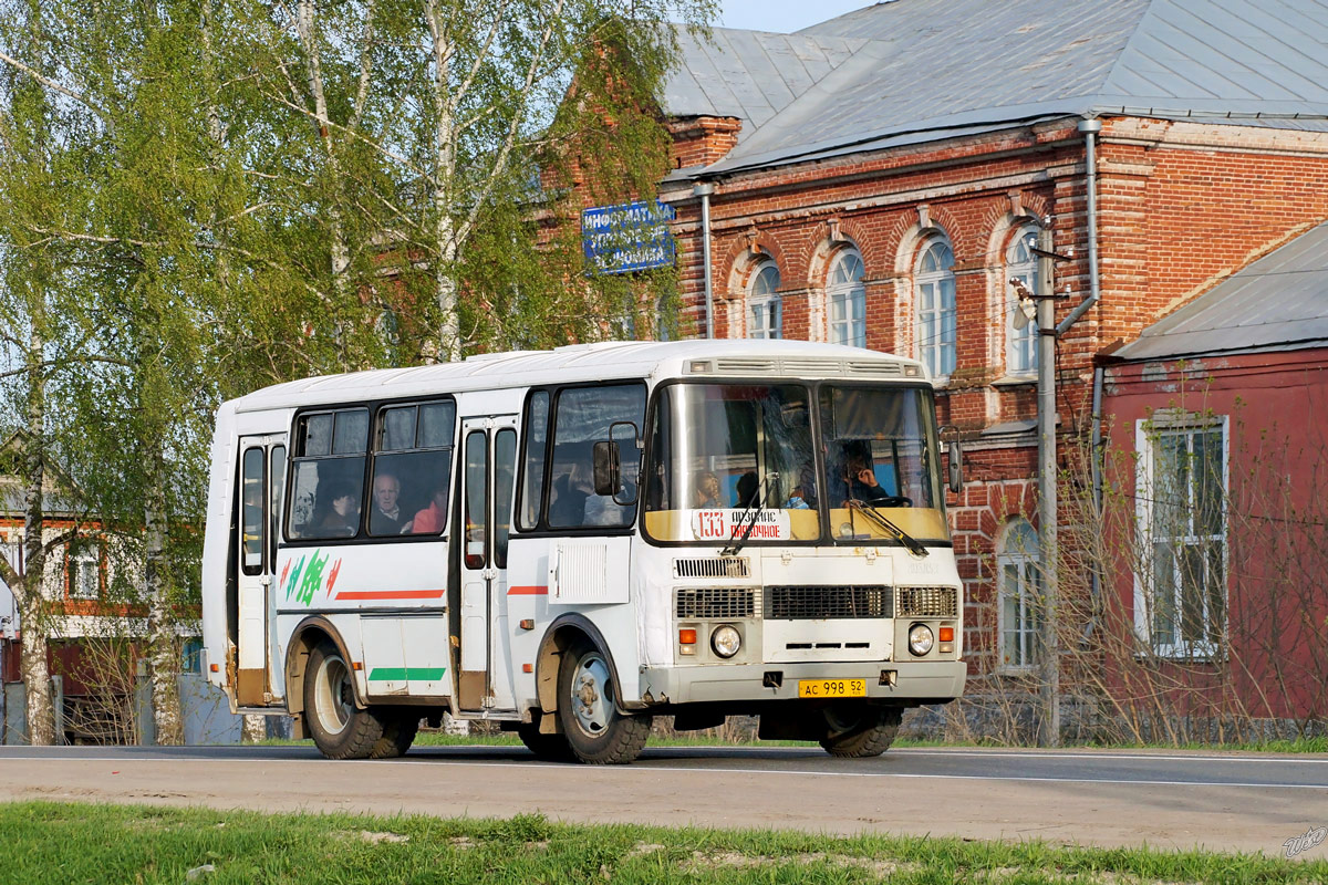 Нижегородская область, ПАЗ-32054 № АС 998 52