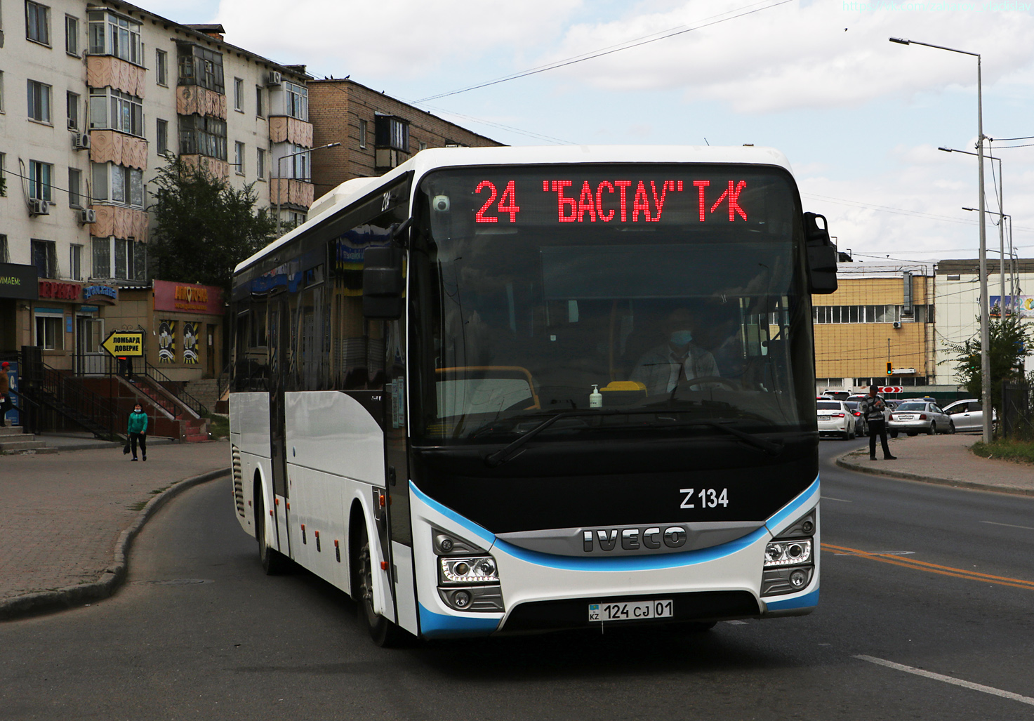 Astana, IVECO Crossway LINE 13M (SaryarkaAvtoProm) Nr. Z134