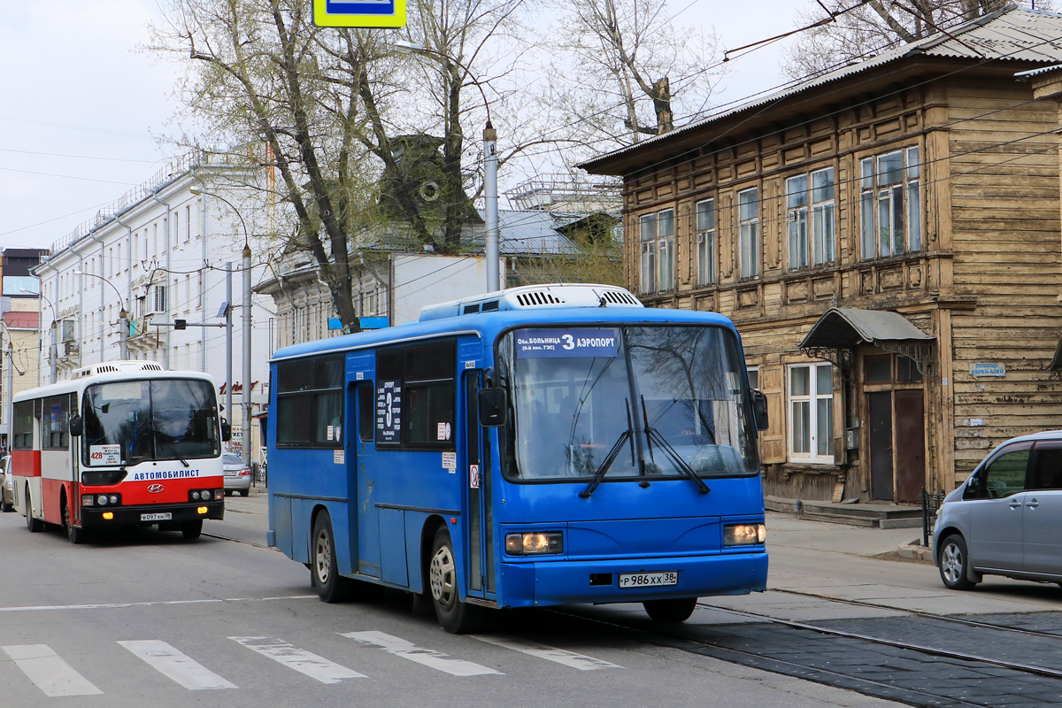 Иркутская область, Hyundai Super AeroCity № В 097 ХН 38; Иркутская область, Daewoo BM090 Royal Midi № Р 986 ХХ 38