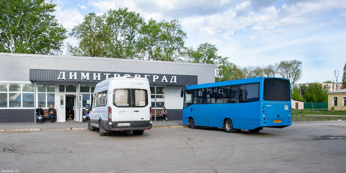 Ульяновская область, Ford Transit FBD [RUS] (Z6F.ESG.) № Е 404 СХ 73; Ульяновская область, СИМАЗ-2258 № 102
