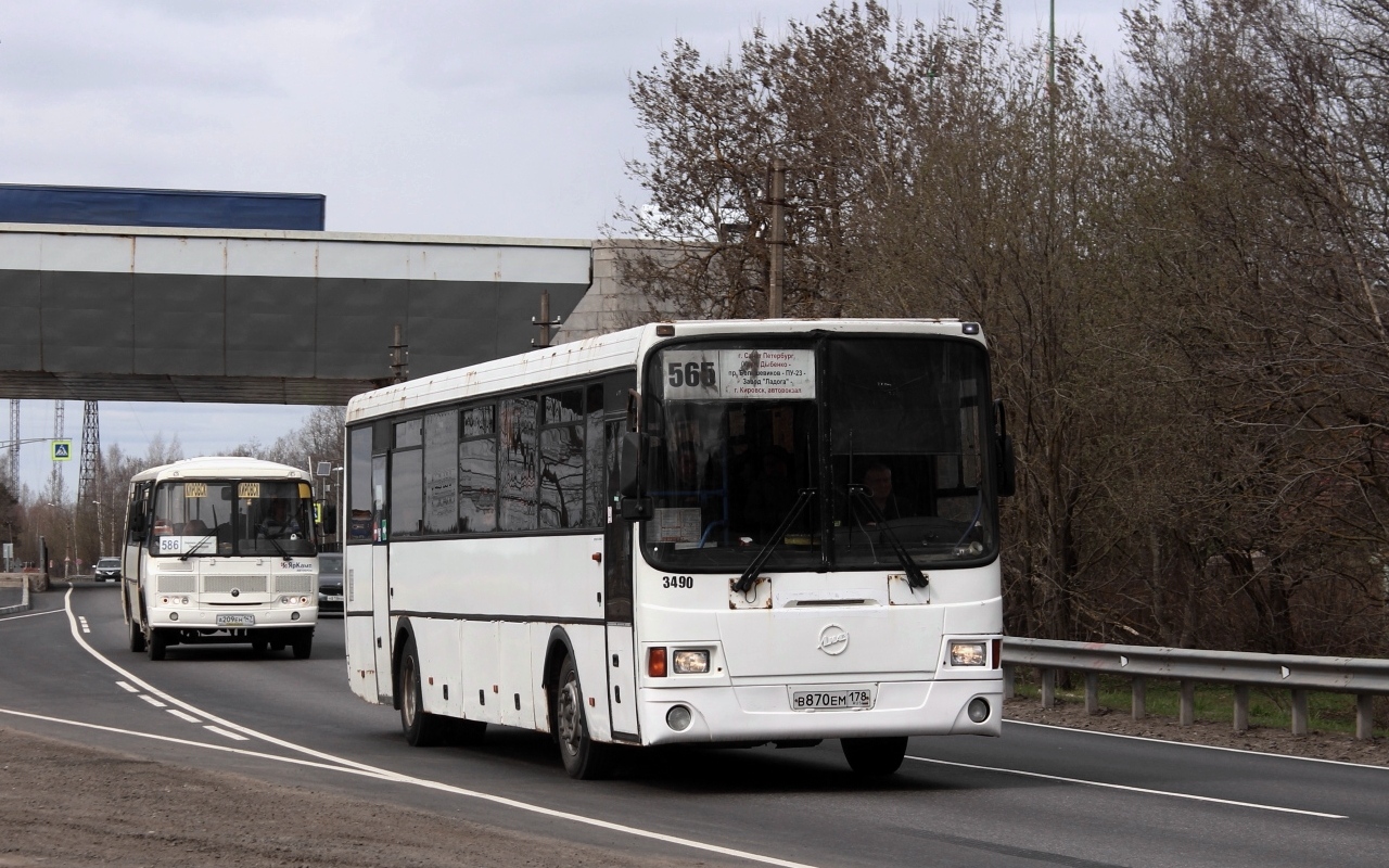 Санкт-Петербург, ЛиАЗ-5256.58 № 3490