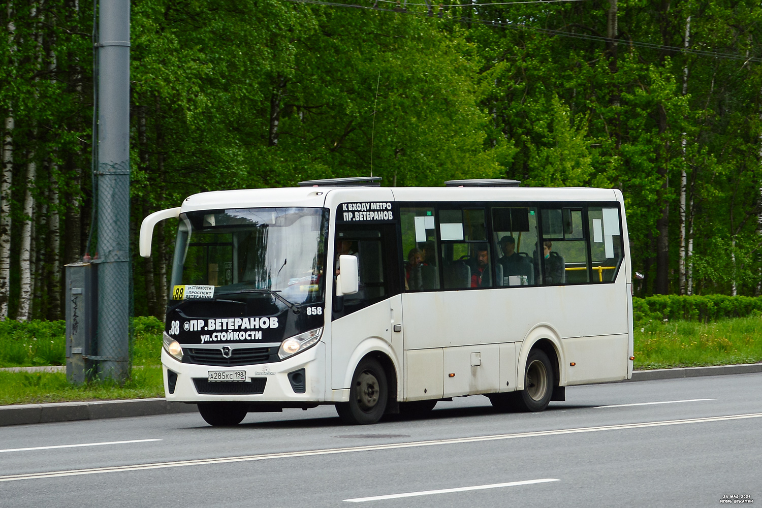 Санкт-Петербург, ПАЗ-320435-04 "Vector Next" № 858