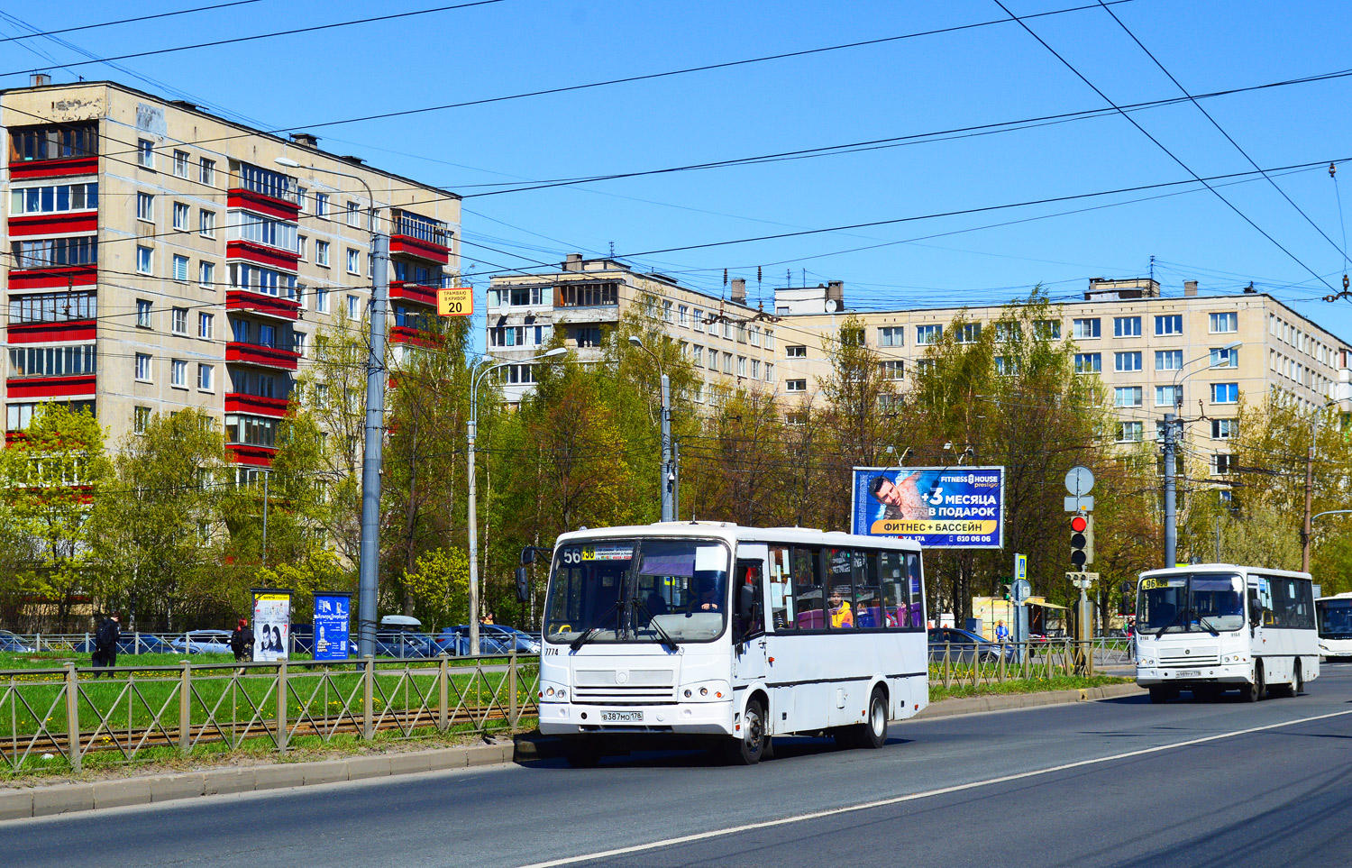 Санкт-Петербург, ПАЗ-320412-05 № 7774