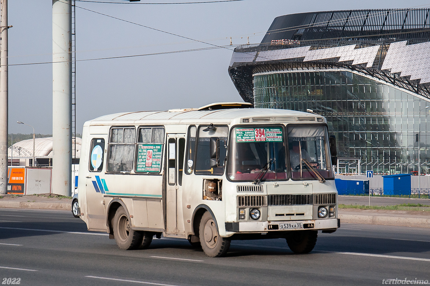 Омская область, ПАЗ-32053 № Х 539 КА 55