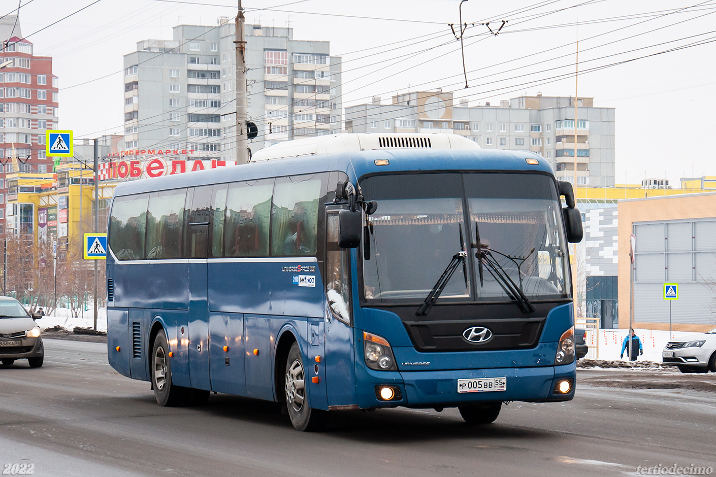 Омская область, Hyundai Universe Space Luxury № Р 005 ВВ 55
