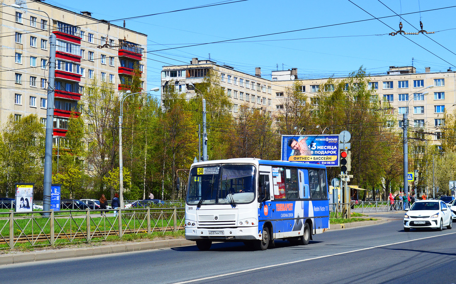 Санкт-Петербург, ПАЗ-320402-05 № 7919