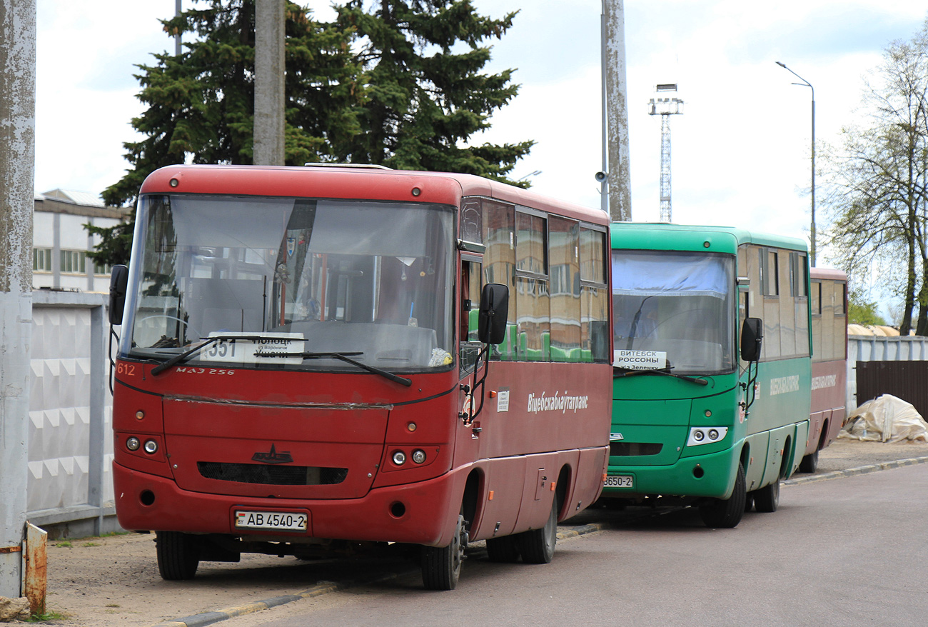 Obwód witebski, MAZ-256.270 Nr 100612; Obwód witebski, MAZ-256.170 Nr 019879