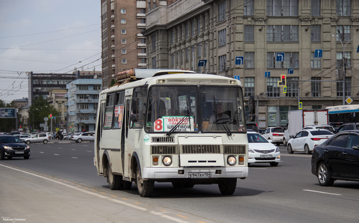 Новосибирская область, ПАЗ-32054 № Е 947 АУ 154