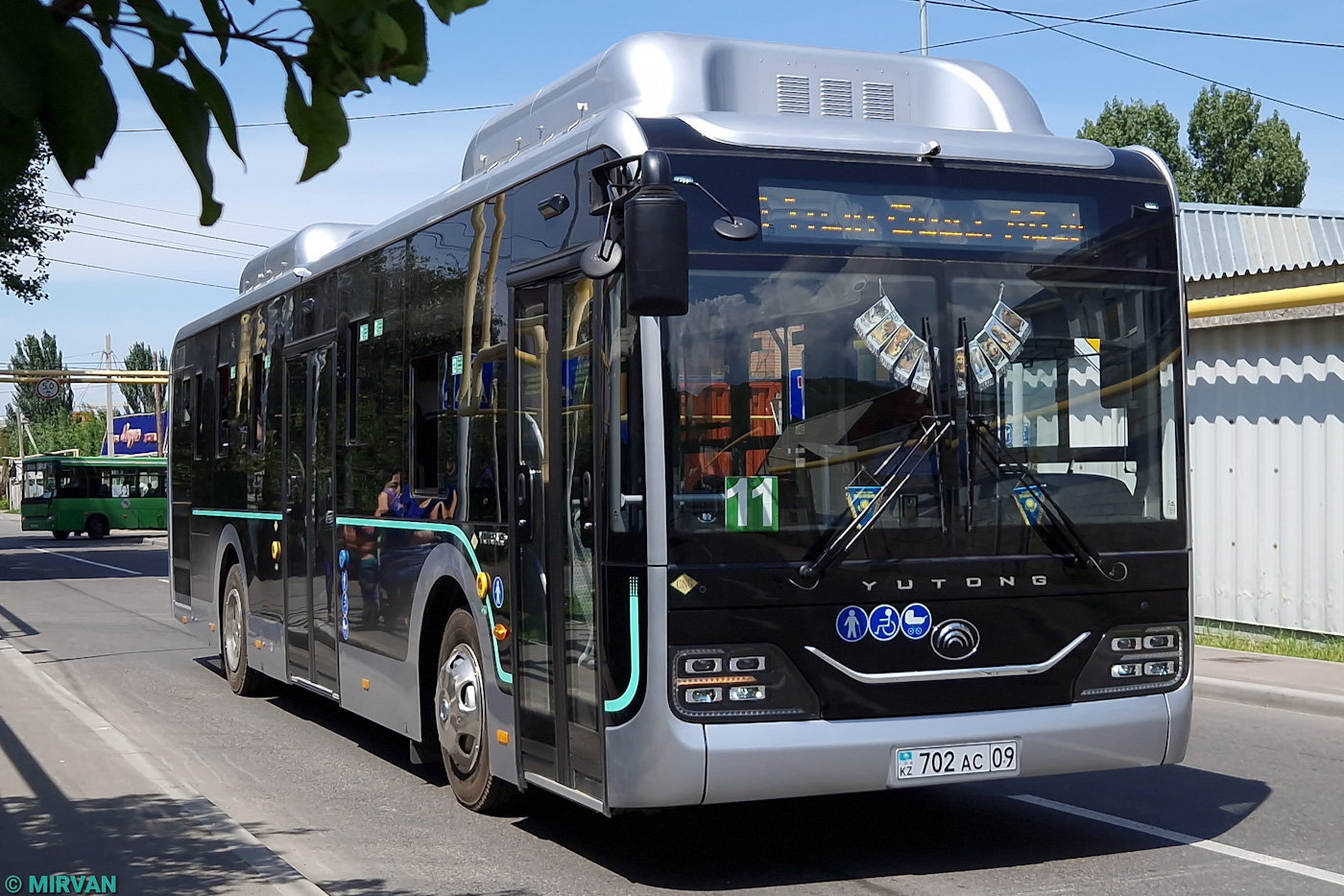 Алматы, Yutong ZK6116HG (QazTehna) № 702 AC 09 Алматы, Yutong ZK6116HG (QazTehna) № 702 AC 09