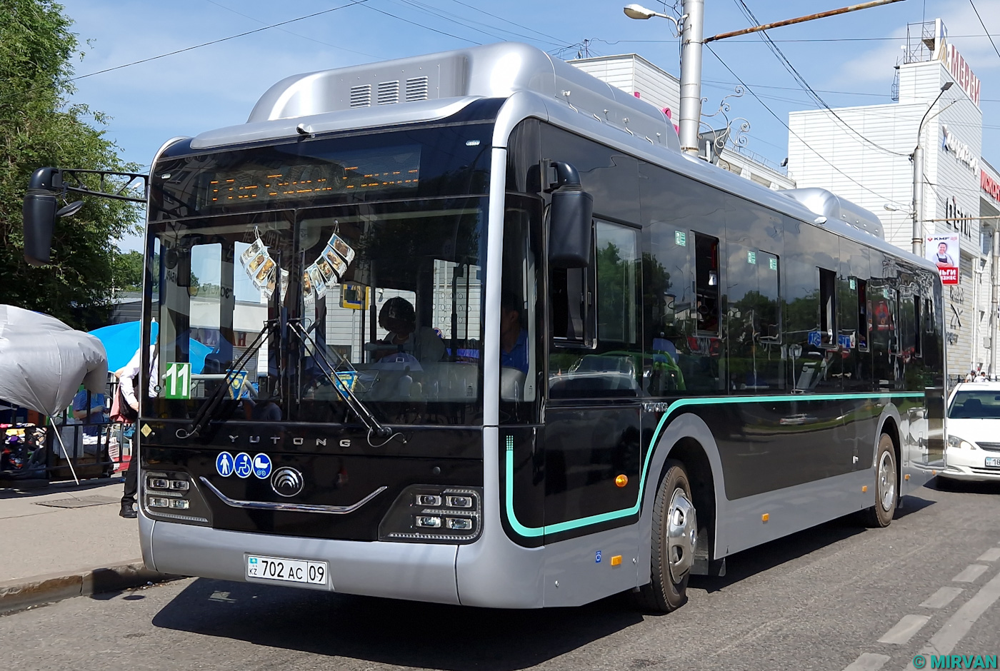 Алматы, Yutong ZK6116HG (QazTehna) № 702 AC 09 Алматы, Yutong ZK6116HG (QazTehna) № 702 AC 09