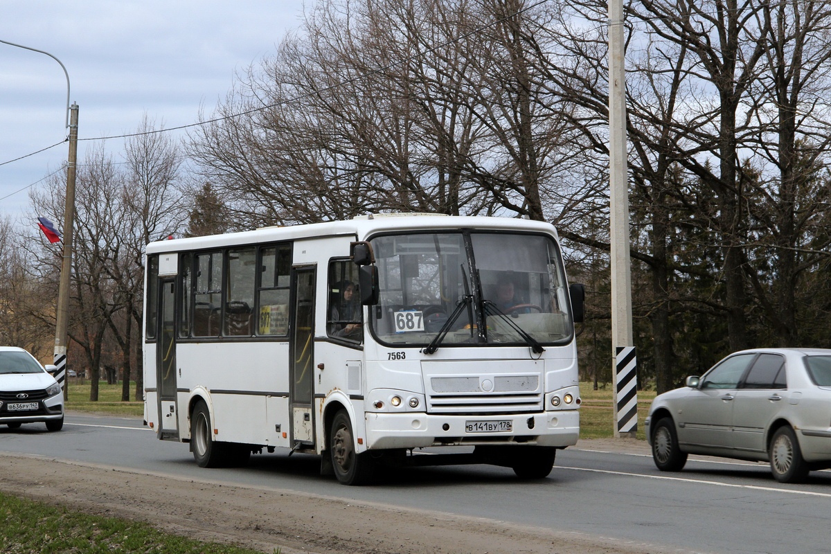 Санкт-Петербург, ПАЗ-320412-05 № 7563