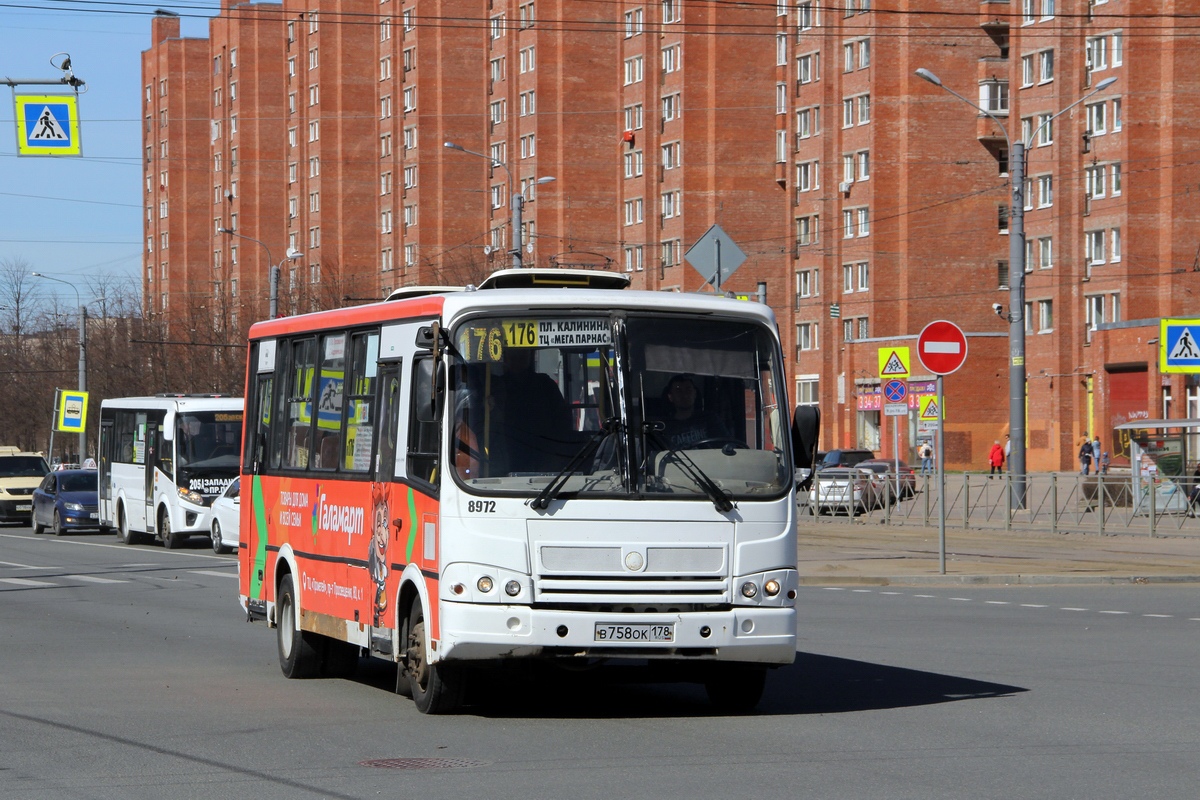 Санкт-Петербург, ПАЗ-320412-05 № 8972