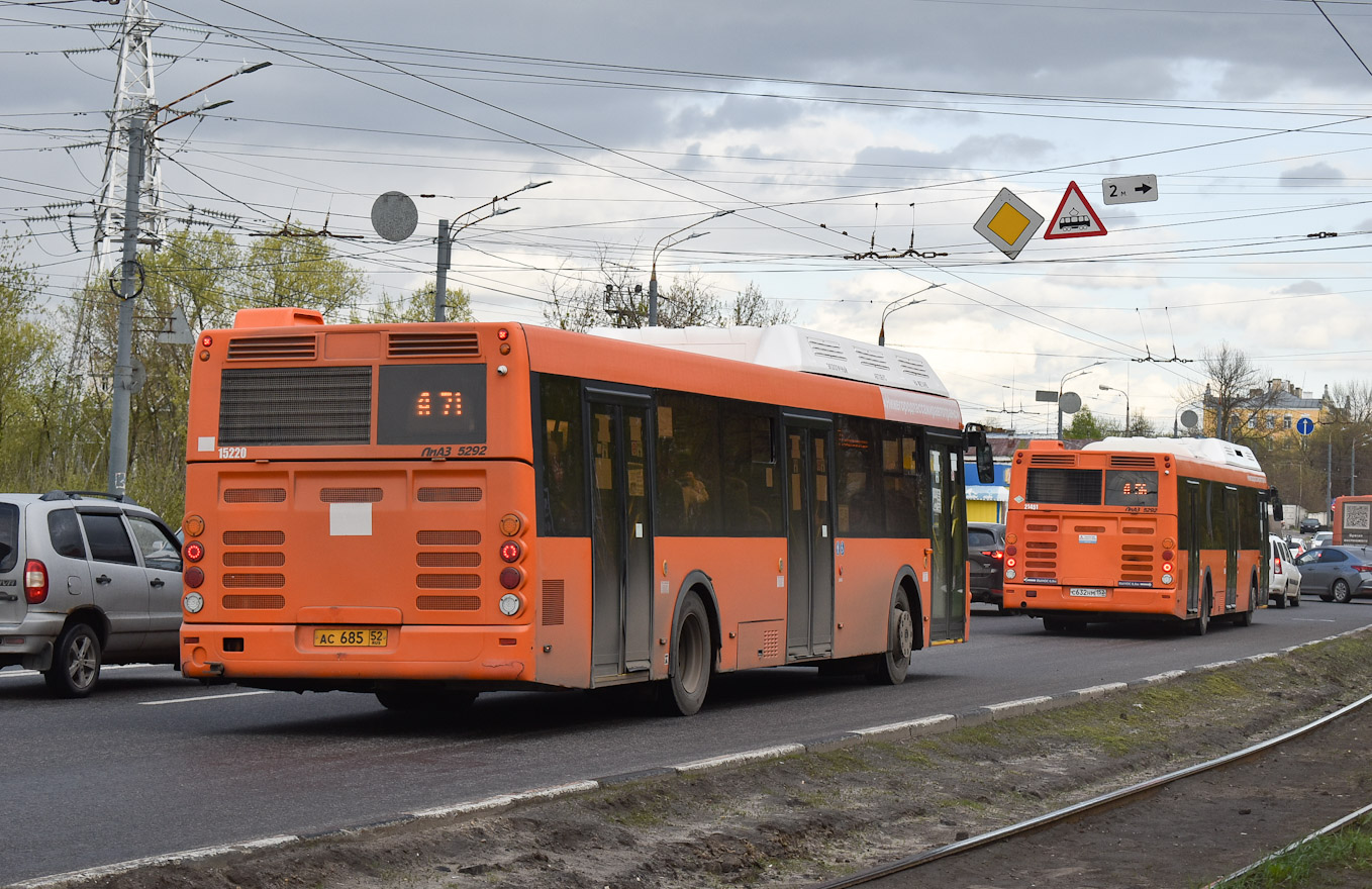 Нижегородская область, ЛиАЗ-5292.67 (CNG) № 15220