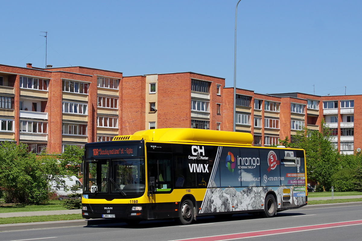Литва, MAN A21 Lion's City NL243 CNG № 1160